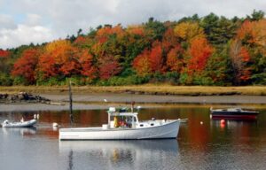 Boat-in-Autumn-Kennebunkport-Maine-credit-Bob-Dennis
